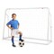 2-in-1 Kids Soccer Goal Set with Adjustable Height and Metal Pipes Ideal for Outdoor Use